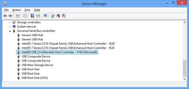 via usb extensible host controller driver windows 7 64 bit